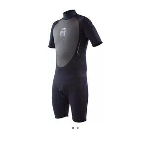 Body Glove Wetsuit Large Pro 3 2:1 Black Mens Shorty Snorkel Surf Scuba Suit New
